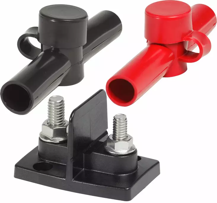 Blue Sea Systems PowerPost Dual1x5/16in 1x3/8in with insulators - Kytkentäpultit - 2018-BSS - 1