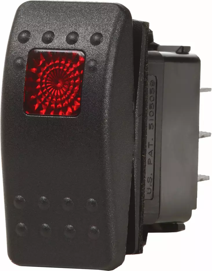 Blue Sea Systems Switch Contura2 DPST Off-On Black - Keinukytkimet - 7934-BSS - 1