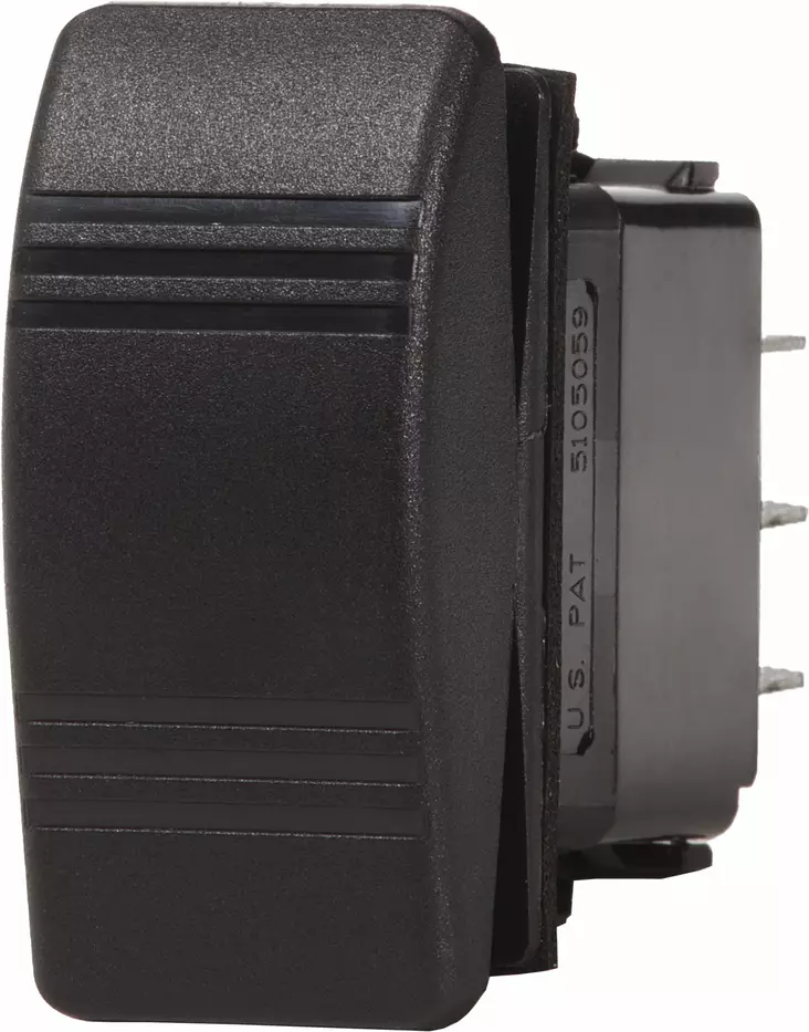 Blue Sea Systems Switch Contura DPDT (On)-Off-(On) Black - Keinukytkimet - 8290-BSS - 1