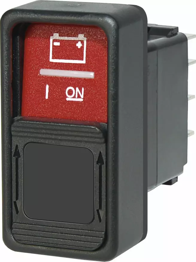 Blue Sea Systems Switch Contura SPDT On-On Red, Guard (Bulk) - Keinukytkimet - 2155B-BSS - 1