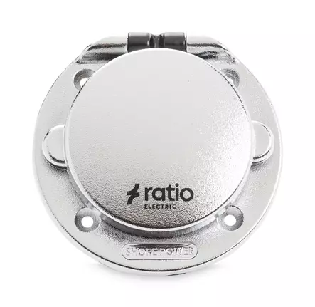 MP16 Schuko Outlet Socket Polyamid Chrom - Maasähköliitännät - MP16-230-KX - 1